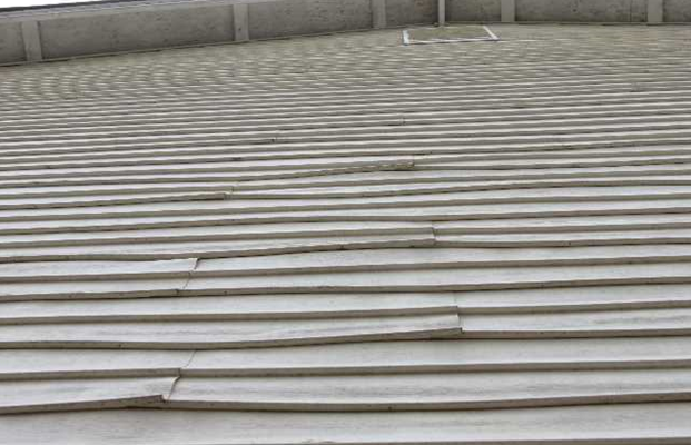 Warped on a residential roof — JCF Construction roof repair in Montgomery County, PA